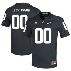 Washington State Cougars Custom Jersey Name Number Black College Football