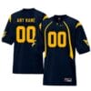 West Virginia Custom Football Jersey Navy Blue NCAA