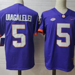 Clemson Tigers #5 Uiagalelei College Football Jersey Blue