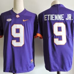 Clemson Tigers #9 Travis Etienne Jr College Football Jersey Blue