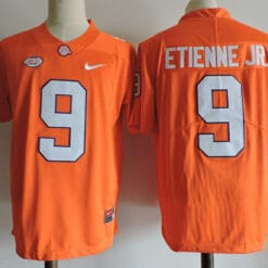 Clemson Tigers #9 Travis Etienne Jr College Football Jersey Orange
