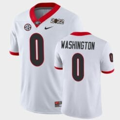 Georgia Bulldogs #0 Darnell Washington White 2021 National Champions Game Jersey