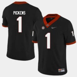 Georgia Bulldogs #1 George Pickens College Football Jersey Black