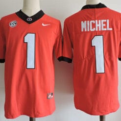 Georgia Bulldogs #1 Sony Michel College Football Jersey