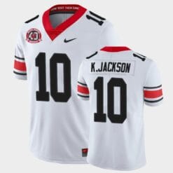 Georgia Bulldogs #10 Kearis Jackson White College Football 40th Anniversary Alternate Jersey
