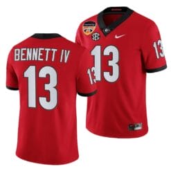 Georgia Bulldogs #13 Stetson Bennett 2021 Orange Bowl Jersey Red College Football