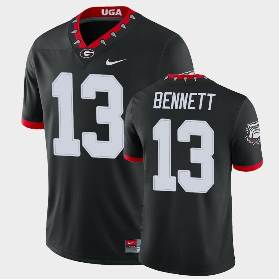 Georgia Bulldogs #13 Stetson Bennett Black College Football Alternate Game Jersey