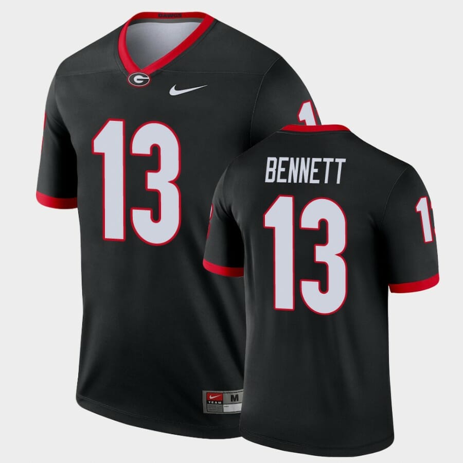 Georgia Bulldogs #13 Stetson Bennett Black Legend Alternate Jersey