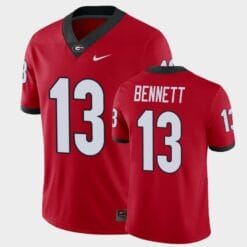 Georgia Bulldogs #13 Stetson Bennett Red College Football Alumni Player Jersey