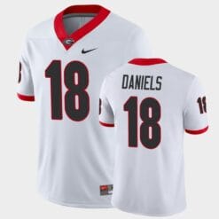Georgia Bulldogs #18 JT Daniels White Game College Football Jersey