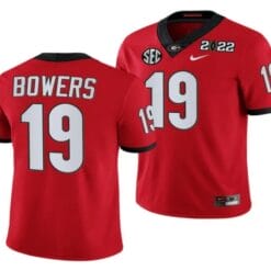 Georgia Bulldogs #19 Brock Bowers College Football Jersey Red