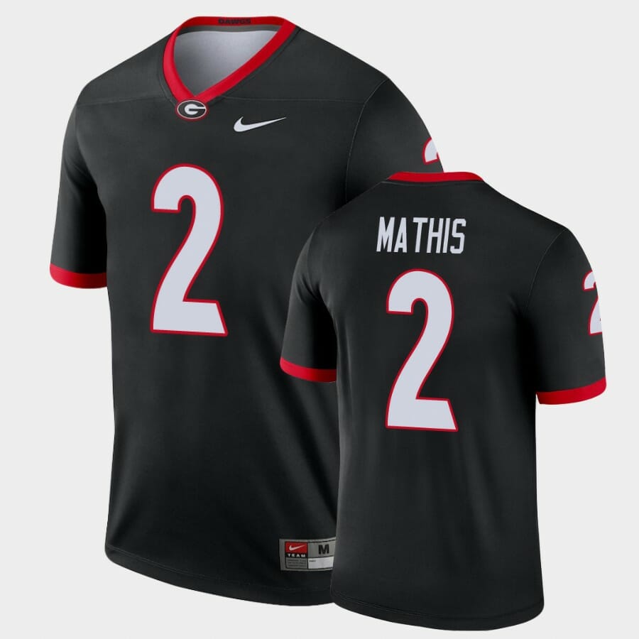 Georgia Bulldogs #2 DWan Mathis Black Legend Alternate Jersey