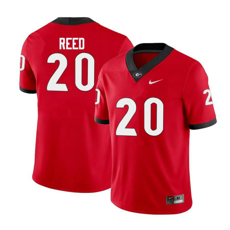 Georgia Bulldogs #20 J.R. Reed College Football Jersey Limited Red