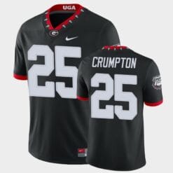Georgia Bulldogs #25 Ahkil Crumpton Black College Football Alternate Game Jersey