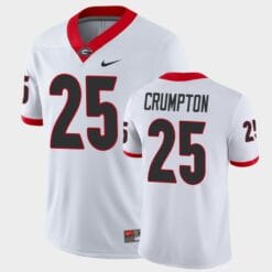 Georgia Bulldogs #25 Ahkil Crumpton White Game College Football Jersey