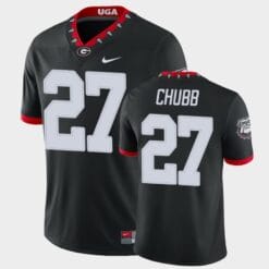Georgia Bulldogs #27 Nick Chubb Black College Football Alternate Game Jersey