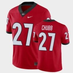Georgia Bulldogs #27 Nick Chubb Red College Football Alumni Player Jersey