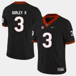 Georgia Bulldogs #3 Todd Gurley II College Football Jersey Black
