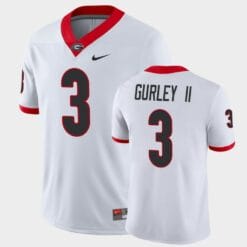 Georgia Bulldogs #3 Todd Gurley II Game College Football White Jersey