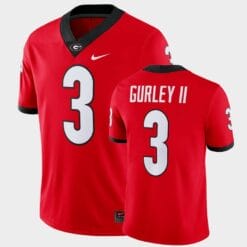Georgia Bulldogs #3 Todd Gurley II Red Game College Football Jersey