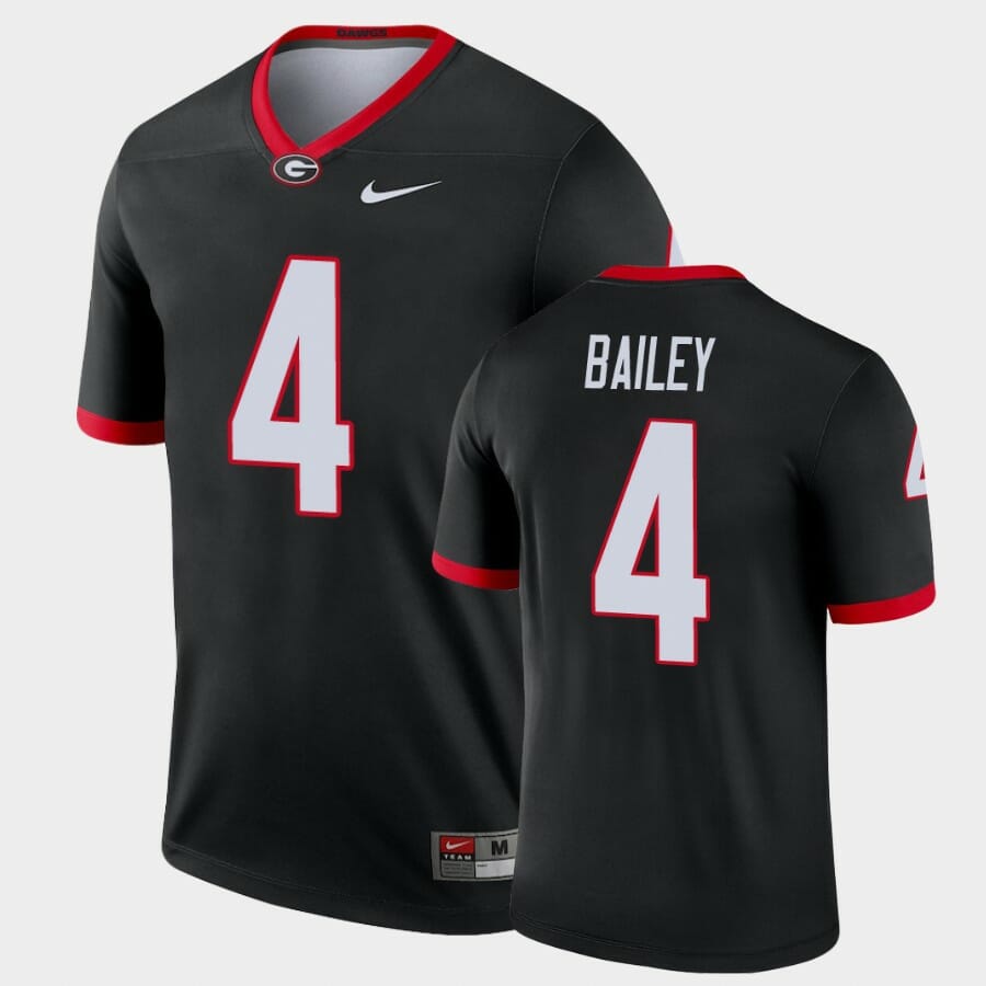 Georgia Bulldogs #4 Champ Bailey Black Legend Alternate Jersey