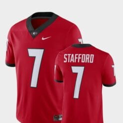 Georgia Bulldogs #7 Matthew Stafford Alumni Football Game Player Red Jersey