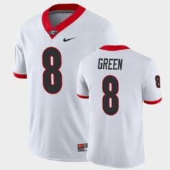 Georgia Bulldogs #8 A.J. Green White Game College Football Jersey