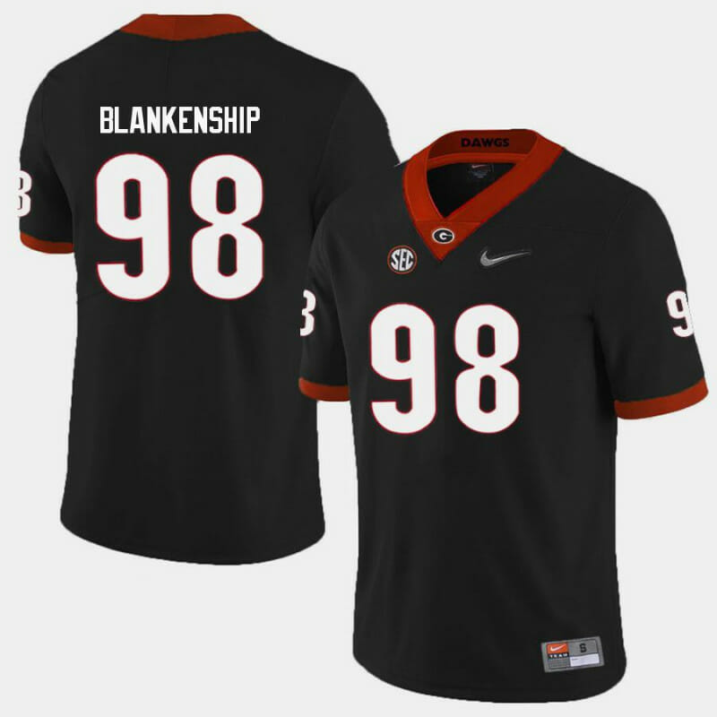 Georgia Bulldogs #98 Rodrigo Blankenship College Football Jersey Limited Black