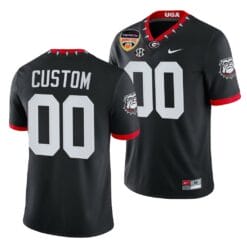 Georgia Football Jersey Custom 2021 Orange Bowl Black College Playoff