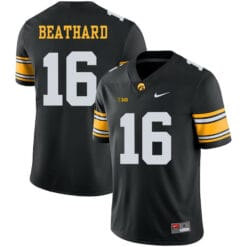 Iowa Hawkeyes #16 CJ Beathard Black NCAA College Football Jersey