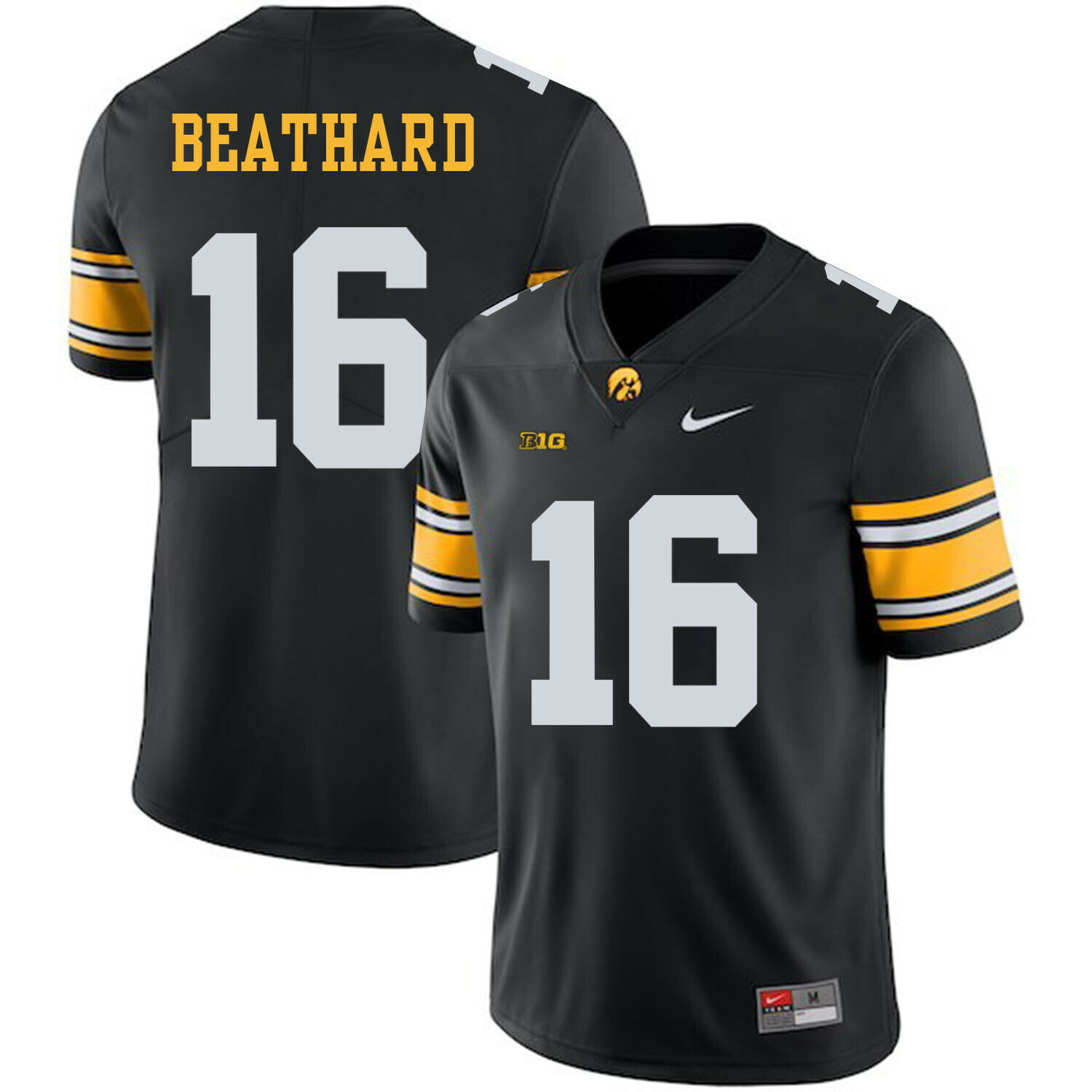 Iowa Hawkeyes #16 CJ Beathard Black NCAA College Football Jersey