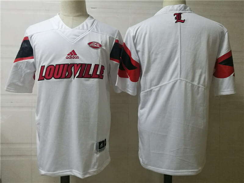Louisville Cardinals College Football Jersey White