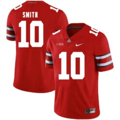 Ohio State Buckeyes #10 Troy Smith Football Jersey Red