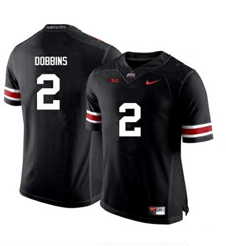 Ohio State Buckeyes #2 J.K. Dobbins NCAA College Football Jersey Black