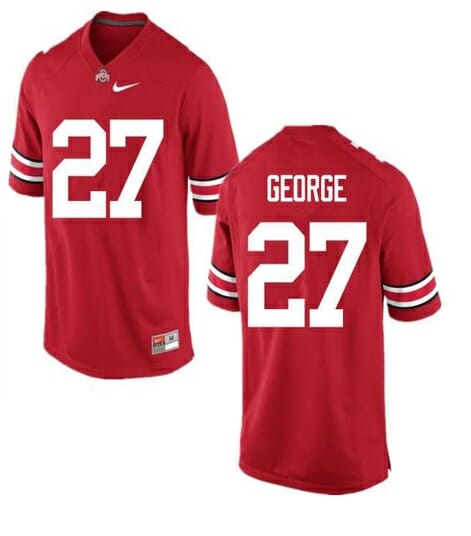 Ohio State Buckeyes #27 Eddie George NCAA College Football Jersey Red
