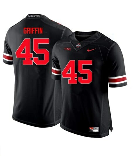 Ohio State Buckeyes #45 Archie Griffin NCAA College Football Black Jersey