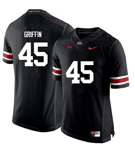 Ohio State Buckeyes #45 Archie Griffin NCAA College Football Jersey Black