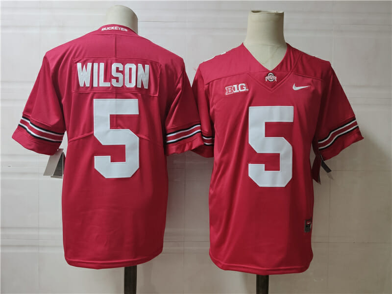 Ohio State Buckeyes #5 Wilson College Football Jersey Red