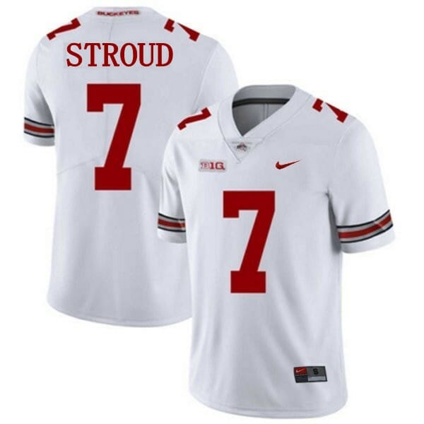 Ohio State Buckeyes #7 CJ Stroud NCAA College Football Jersey White