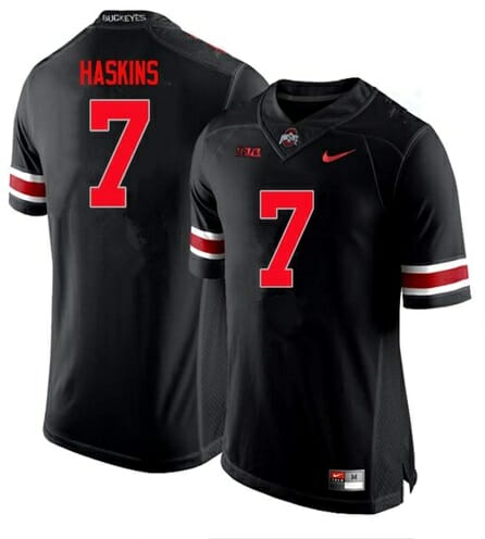 Ohio State Buckeyes #7 Dwayne Haskins NCAA College Football Black Jersey