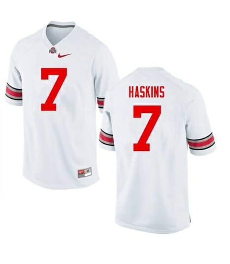Ohio State Buckeyes #7 Dwayne Haskins NCAA College Football Jersey White