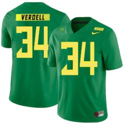 Oregon Ducks #34 CJ Verdell College Football Jersey Green