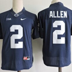 Penn State Nittany Lions #2 Marcus Allen Football Jersey Navy