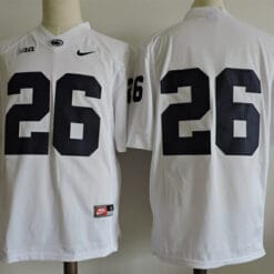 Penn State Nittany Lions #26 No Name Football Jersey White