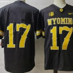Wyoming Cowboys #17 Josh Allen No Name College Football Jersey