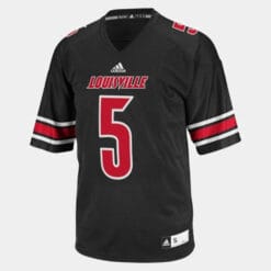 Louisville Cardinals #5 Teddy Bridgewater College Football Black Jersey