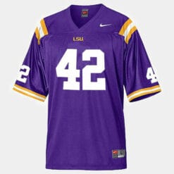 Lsu Tigers #42 Michael Ford College Football Purple Jersey