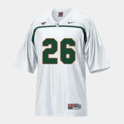Miami Hurricanes #26 Sean Taylor College Football White Jersey