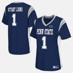 Penn State Nittany Lions #1 College Football Navy Jersey