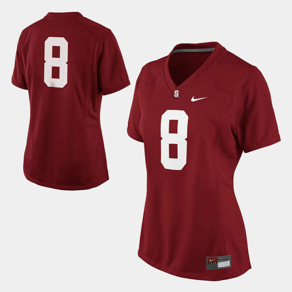Stanford Cardinal #8 College Football Cardinal Jersey1
